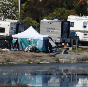 Polluters camping on the Rush Creek Wetlands